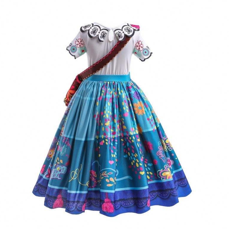 Factory Direct Supply New Carnival Kids Party Cosplay Costplay Isabella Purple Encanto Dress for Kids-001