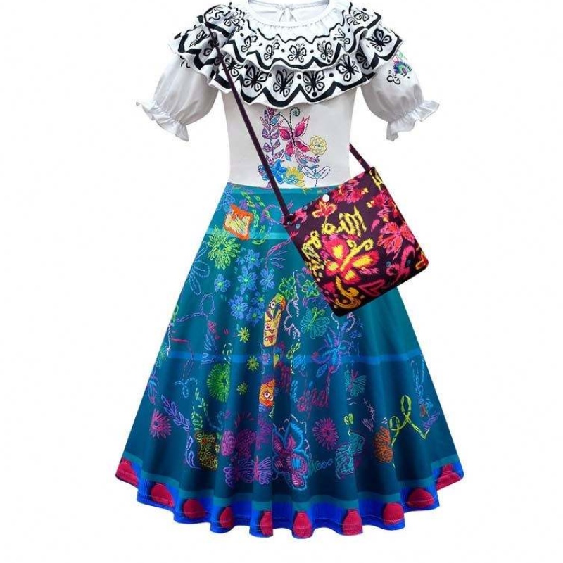 Halloween strój cosplay kobiety dorosłe sukienki księżniczki Mirabel Isabella Encanto Costume HCIS-017