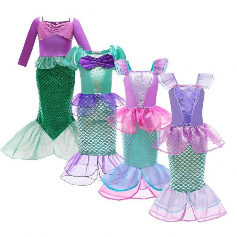 Halloweenowe przyjęcie urodzinowe kostiumy z akcesoriami Małe dziewczynki Mermaid Kostium karnawałowy