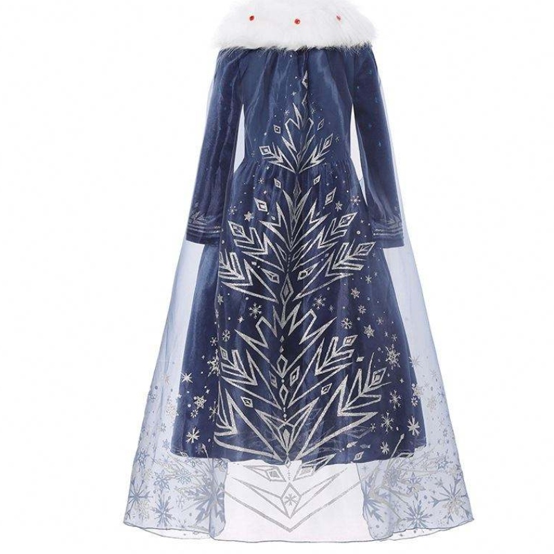 Baige European and American Girls Elsa Anna Girl Princess Christmas Kids Winter Dress BX1736
