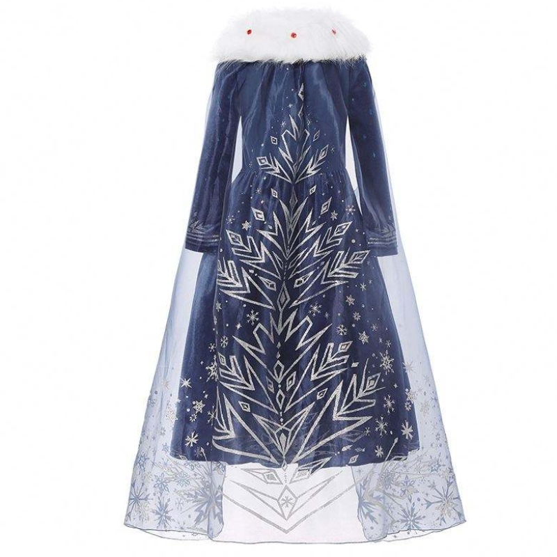 Baige European and American Girls Elsa Anna Girl Princess Christmas Kids Winter Dress BX1736