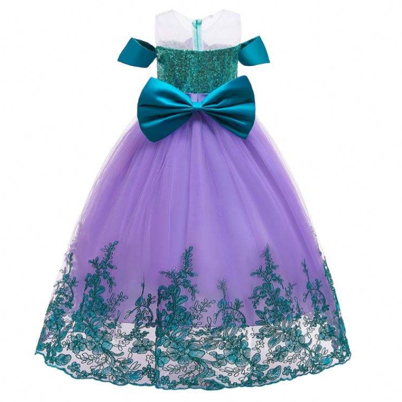 Baige Mermaid Summer Autumn Flower Girl Dress Długa księżniczka Bożego Narodzenia Halloween