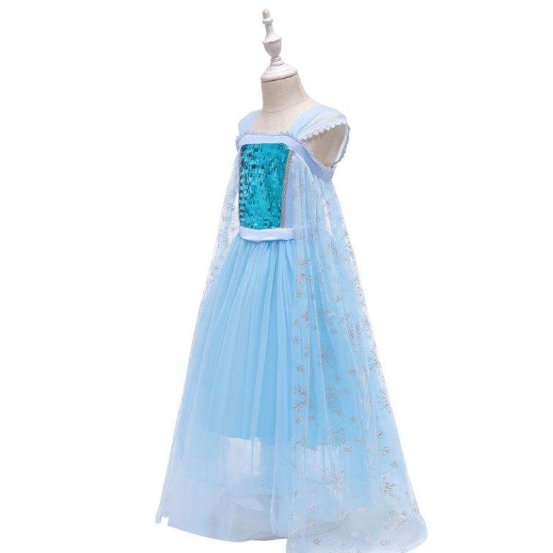 Nowy kostium królowej śniegu księżniczka Elsa Blue Dress Halloween Costume BX1705