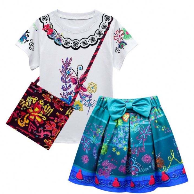 Baige Encanto Mirabel Girl Kostium Kostium Isabella Cosplay Dress Mfmw003