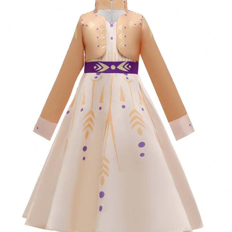 Baige New Elsa Anna Girls Dress Sukienka Halloween Cosplay Elsa Dress Cosplay Costume Girls