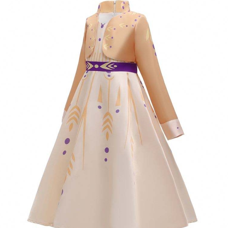 Baige New Elsa Anna Girls Dress Sukienka Halloween Cosplay Elsa Dress Cosplay Costume Girls
