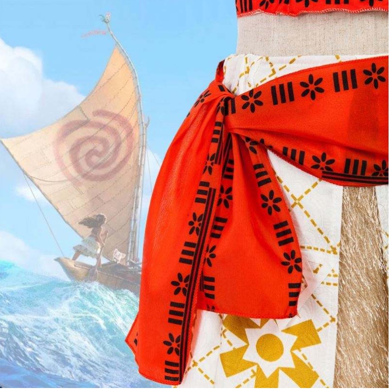 2020 New Ocean Romance Dress Dress Moana Halloween Girls Dress