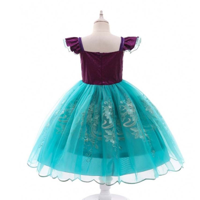 Baige Girls Mermaid Ariel Princess Dress Cosplay Cosplay dla dziewczynki syrena ubieranie dziecina halloweenowe ubranie