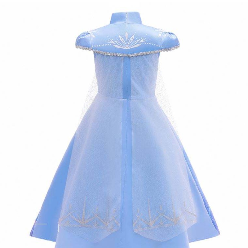 Nowe sukienki Elsa moda krótkie rękawy powłok Halloween Fairy Princess Child Cosplay Cosplay