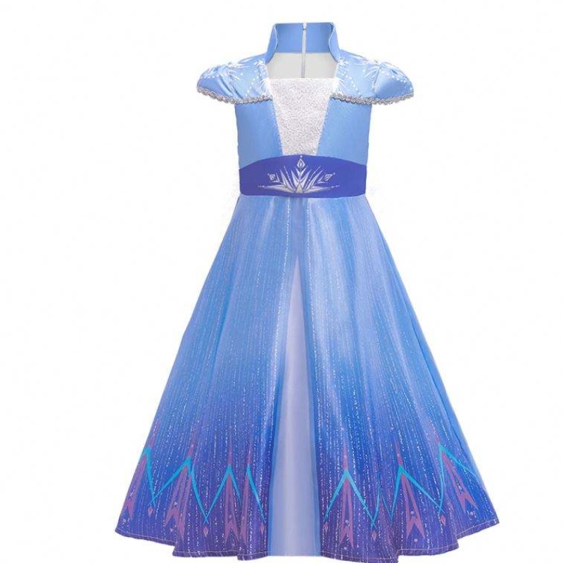 Nowe sukienki Elsa moda krótkie rękawy powłok Halloween Fairy Princess Child Cosplay Cosplay