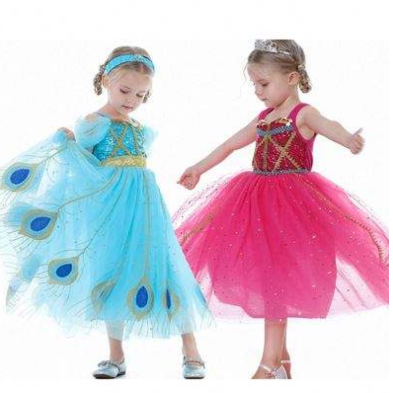Baige Newjasmine Princess Dress Halloween Cosplay Cosplay Kostium dla dzieci sukienka BX8140