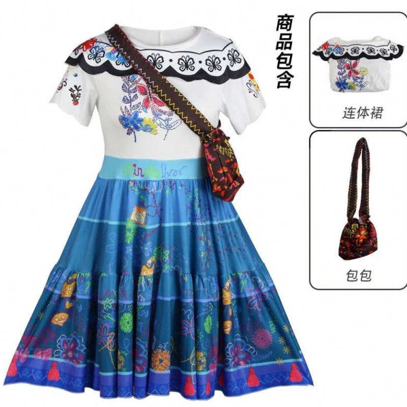 Magic Room pełen Peppa Princess Isabella Dress Costume Show Costume Children's Cosplay Sukienka spódnica Kobiety