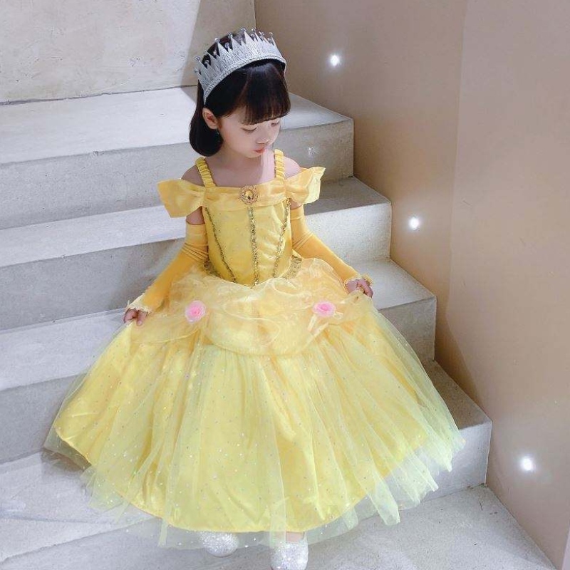 Beauty and the Beast Belle Princess Dress Dress Kids Girl Party Cosplay Cosplay