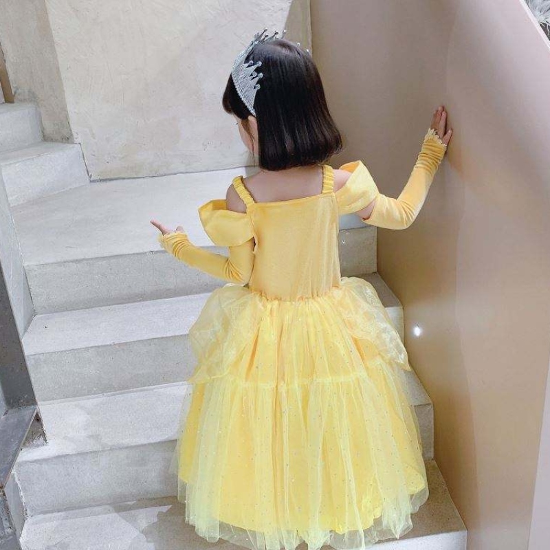 Beauty and the Beast Belle Princess Dress Dress Kids Girl Party Cosplay Cosplay