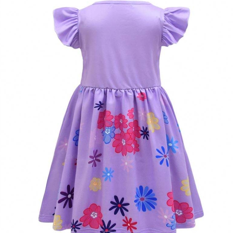 Dziewczyny Encanto Charm Dress Encanto przebranie karnawał Summer Virgin Children Princess Midi Mirabel Isabela Birthday Party Dress U