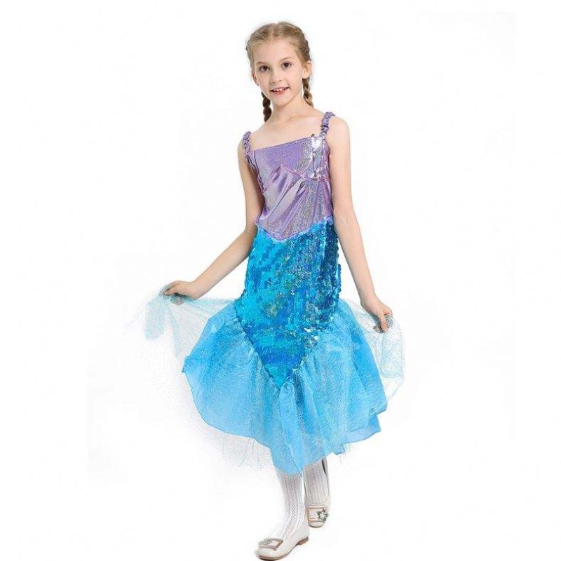 Dziewczyny Little Mermaid Ariel Princess Dress Cosplay Cosplay dla dzieci dla dzieci dziewczyna syrenka ubieraj się