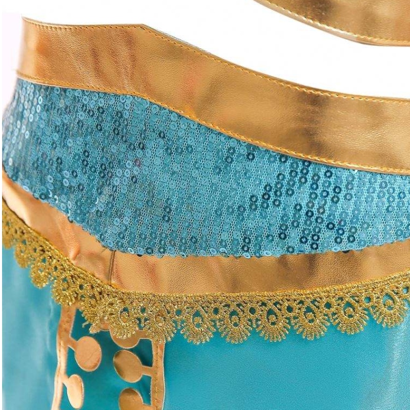 Aladdin Jasmine Costume Dziecięce Dziewczyny Dziewczyny Jasmine Kostium Księżni