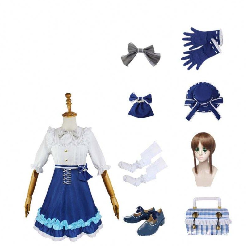 Tożsamość v ogrodnik Emma Woods Cosplay kostium słodki lolita sukienka dziewczynki kobiety Halloween impreza kostiumów anime Game Suit pełny zestaw