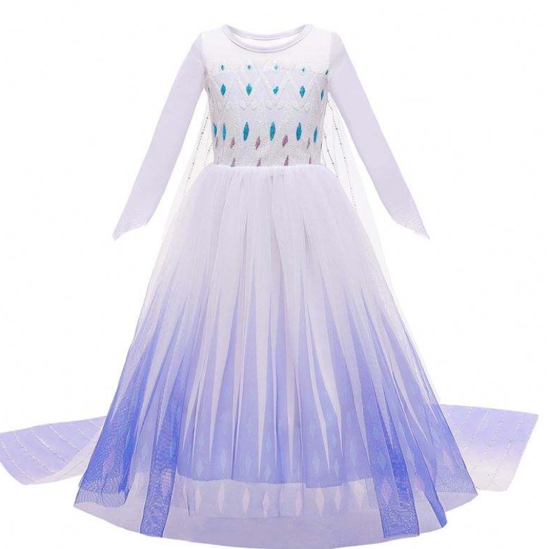 Nowy styl dziewczęta księżniczka Elsa sukienka Ball Suknia urodzinowa dzieci cosplay helloween odzież telewizyjna/movie cosplay Costum
