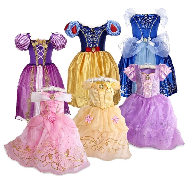 Dziewczyna sukienki Magic Full House Children's Cosplay Princess Dress Dress Kid Girlon Cartoon Sukienka księżniczkana lato