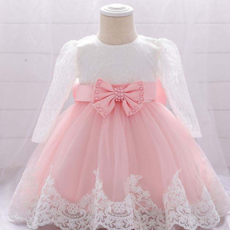 Baige Flower Girl Partynoś sukienki z chrztu zachodniego