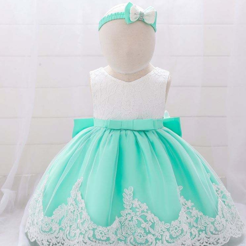 Baige gorącenowe produkty Kid Ubrania Kwiat urodziny Dzieci Baby Girls Party Dress Design