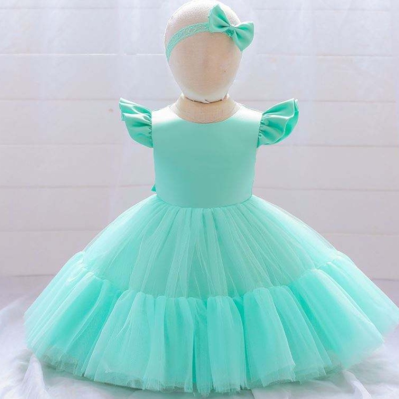 Baige 4years krótkie rękawy Dzieci Przyjęcie urodzinowe sukienka dla dzieci chrzcie puchowa suknia balowa l2038xz