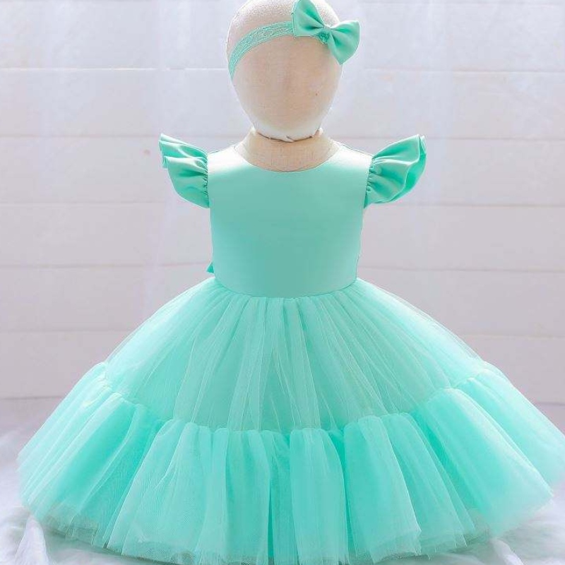 Baige White Noworn Baby Baby Puffy Princess Dress Christmas Children Dress 2years Wear L2038xz