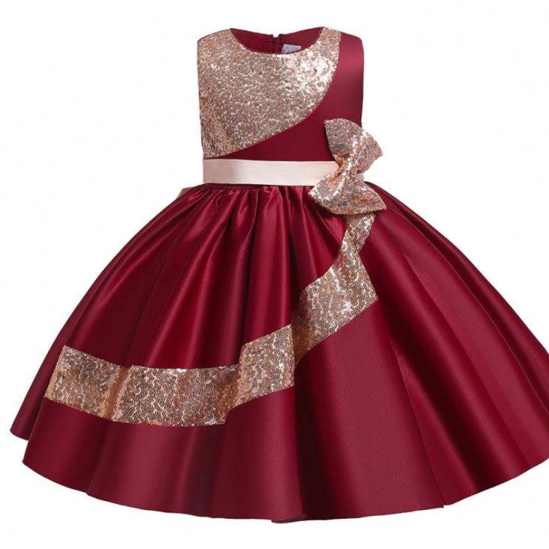 Baige 10years Amazon Cequined Children's Girl Party Dress Girls Wedding Party Ball suknia L5283