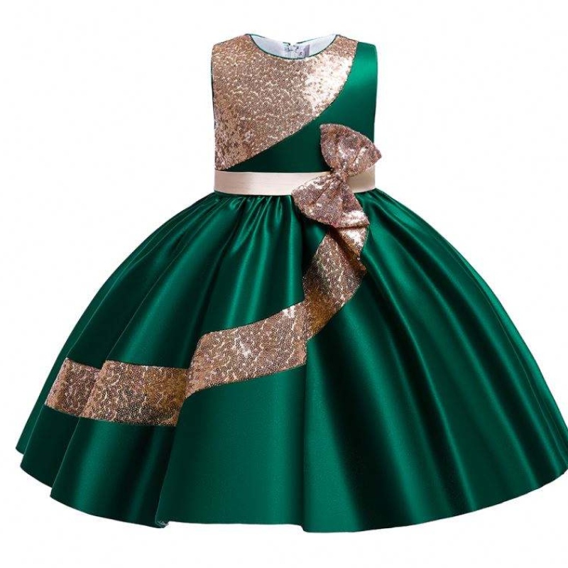 Baige 10years Amazon Cequined Children's Girl Party Dress Girls Wedding Party Ball suknia L5283