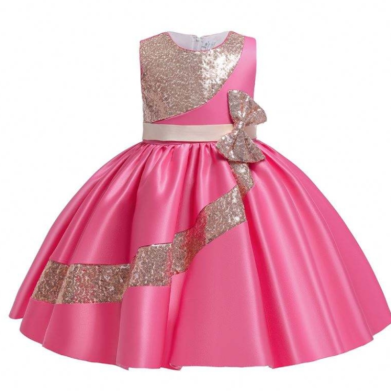 Baige 10years Amazon Cequined Children's Girl Party Dress Girls Wedding Party Ball suknia L5283
