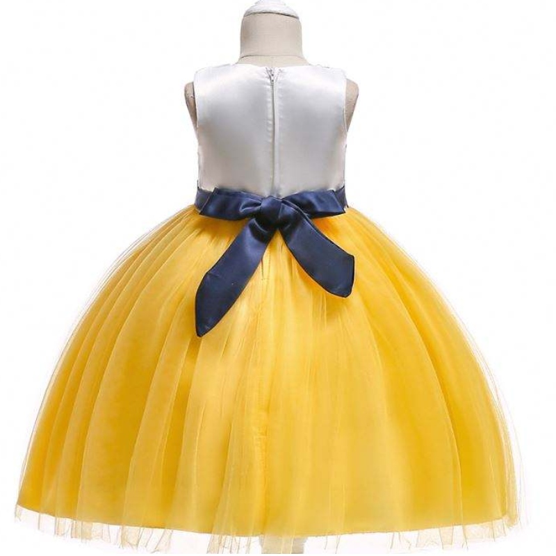 Baby Girl Summer Cotton Sleveless Christmas Floral Sukienki Kids Princess Party Dress L5022
