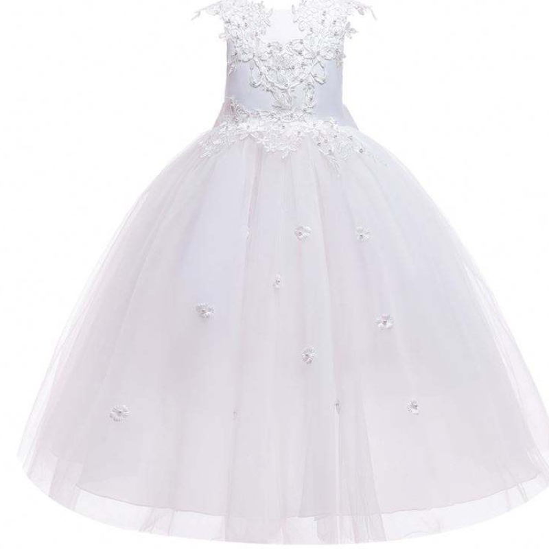Baige Hurtowa aplikacja Pretty Princess Summer Flower Girls Sukienki