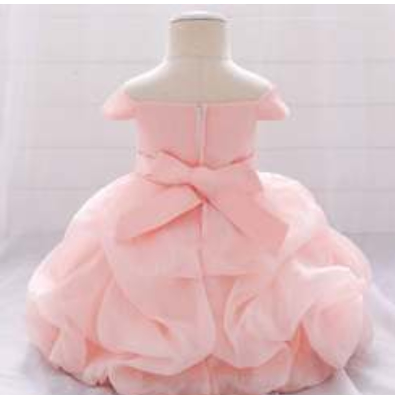 Solidne aplikacje kwiatowe Girl -Girl Sukienka Dziecko Baby Christmas Party Wedding Druhna Tiulle Tutu Sukienki L1961xz