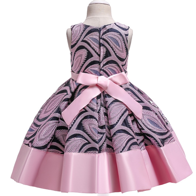 Asoo Christmas Princess Girls Flowered Sukienka Elegancka dla dziewczynki przyjęcie weselne różowe sukienki Halloweenowe ubrania dziewcząt