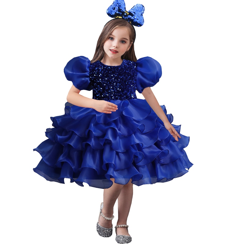 Sukienkana przyjęcie weselne dla dziewcząt Tiul Tiul Birthday Sukienki dla dzieci Tutu Freading Suknia wieczorna Dzieci Elegancka sukienka księżniczka