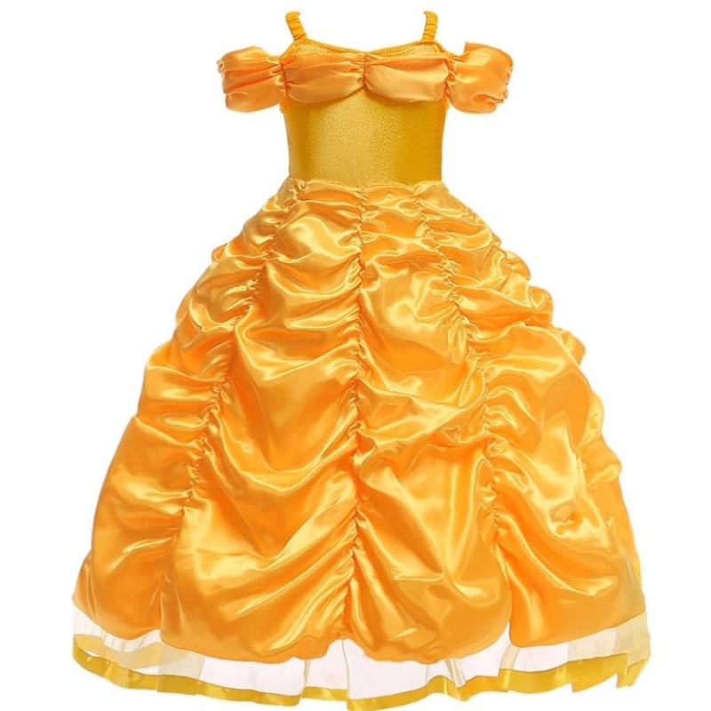 Belle Costume Girls Beauty and the Beast Princess Upieraj dzieci bez ramię