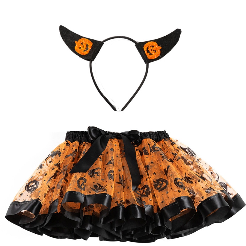 Złote skrzydła polka kropka sukienka Halloween dziewczyny tutu skir