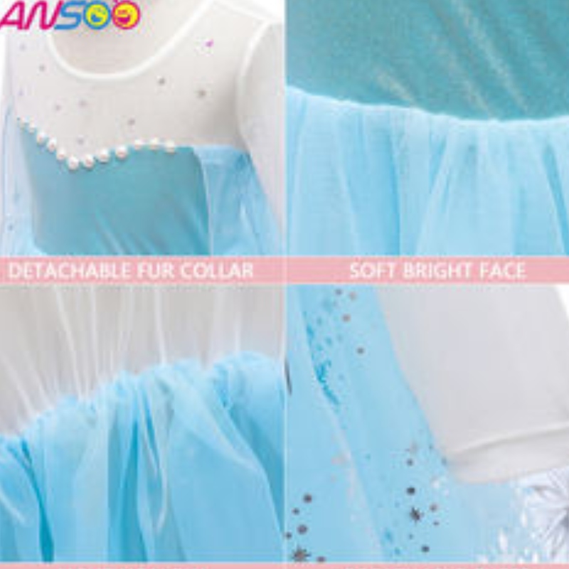 Asoo 2022 Girls Elsa Princess Dress Kostiumna przyjęcie urodzinowe Ubranie się fantazyjne kostium Halloween Cosplay