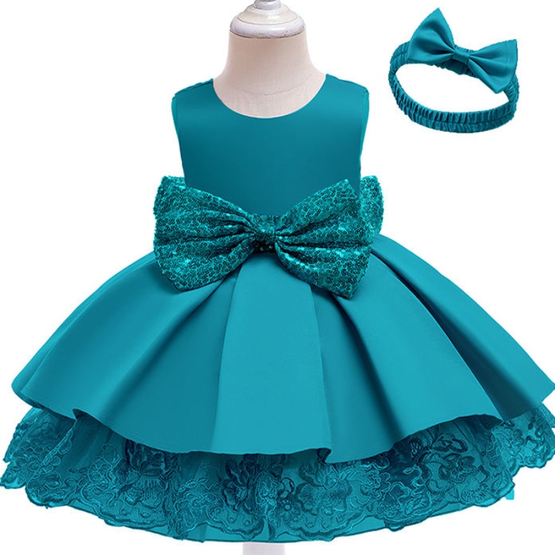 Baby 1st Birthday Chrześci cekin tutu sukienka dla dzieci ubranie maluchowe dziewczyny
