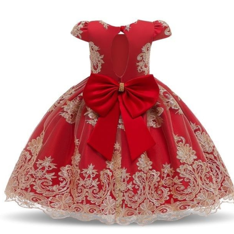 2022 NOWOŚĆ Haftowane Tutu urodziny księżniczki Flower Girl
