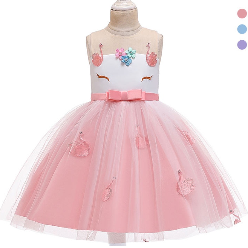 Asoo Kids Girl Sukienki Rainbow Birthday Princess Shleeless Sukienki Sukienki UNICORN Tutu Princess dla 12 lat dziewcząt