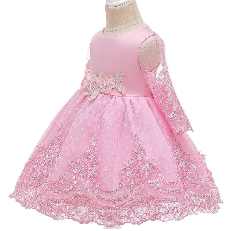 Asoo 2022 Nowy styl Summer Małe dziewczynki Księżniczka Bez rękawów Long Lace Back Big Bow Puff Party Sukienkana 2-13 lat dziewczyna