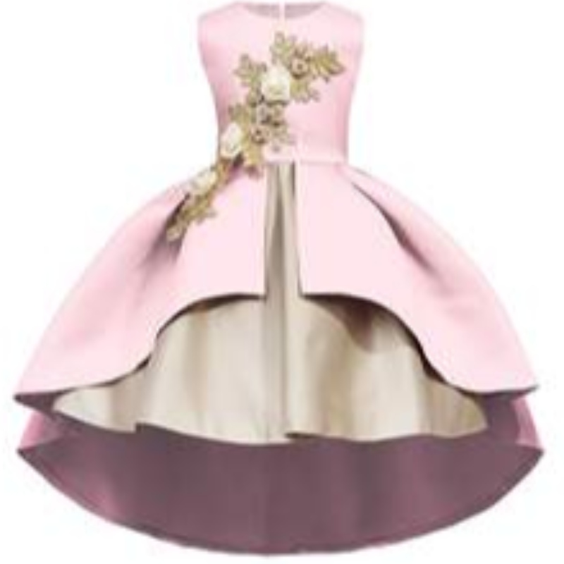 3D Flowers Boutique Toddler Warstwa sukienki bez rękawów