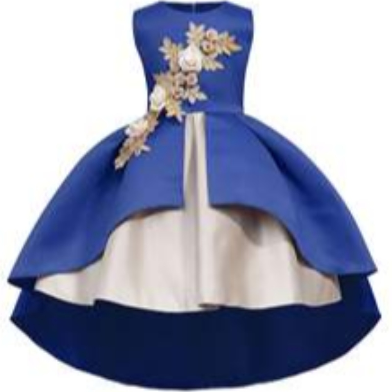 3D Flowers Boutique Toddler Warstwa sukienki bez rękawów