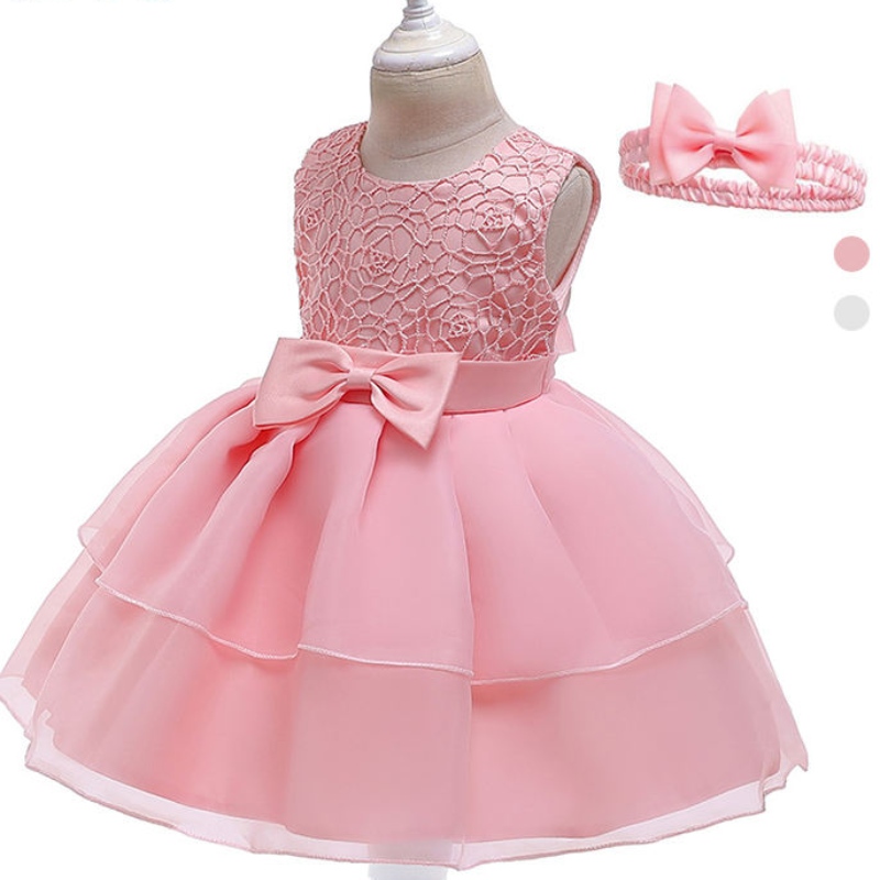 Asoo Dzieci Dzieci Party Butique Odzież Księżniczka Tiulowe sukienki Tiul Lace Ruffle Tutu Flower Girl Dress for Kids