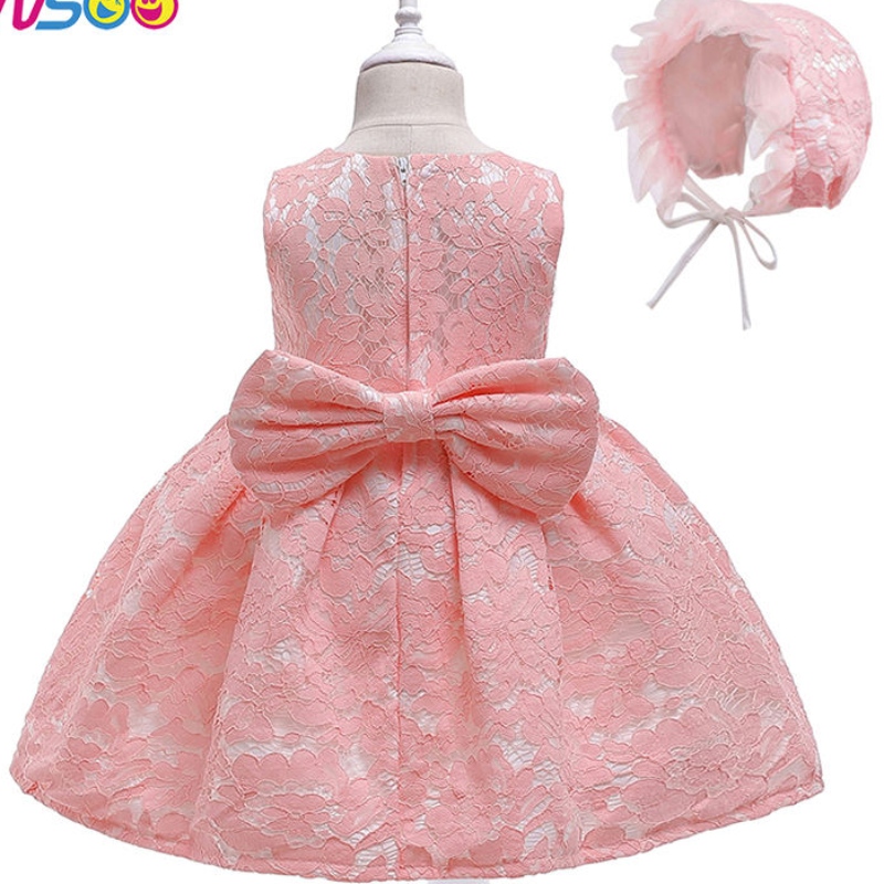 Asoo Girl Wedding Sukienka dla dzieci Piękne przyjęcie urodzinowe Summer Tutu Różowe sukienki dla dziewcząt 2-12 lat bez rękawów