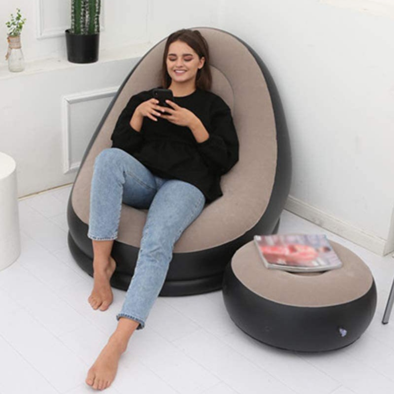 Factoryczne miejscenadmuchiwane sofa Pvc leniwa sofa pojedyncza domowa wypoczynek przenośnenadmuchiwane tylne siedzenie