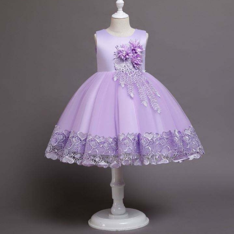 Baige Baby Odzież Pakistańskie dziewczęta sukienka Flower Flower Girl Dzieci