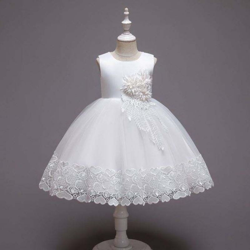 Baige Baby Odzież Pakistańskie dziewczęta sukienka Flower Flower Girl Dzieci